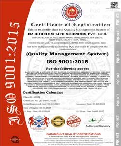 ISO 9001:2015 Certificate Thumbnail
